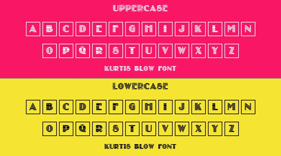 KURTIS BLOW Font Preview