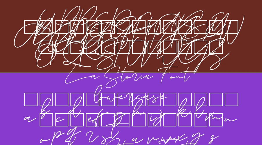 La Storia Font Preview