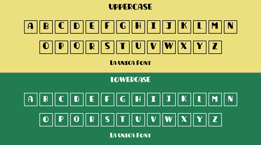 La unica Font Preview