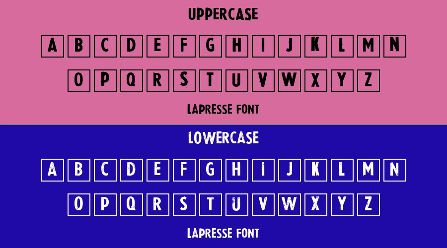 LaPresse Font Preview