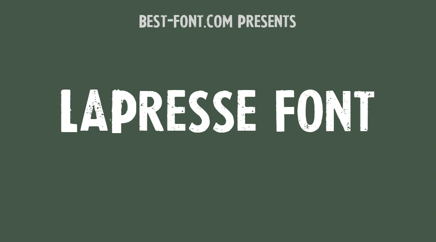 LaPresse Font