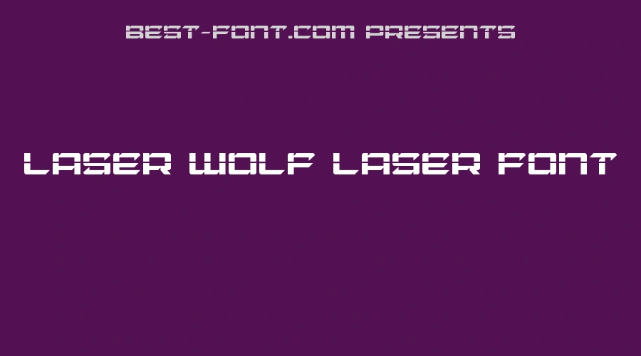 Laser Wolf Laser Font