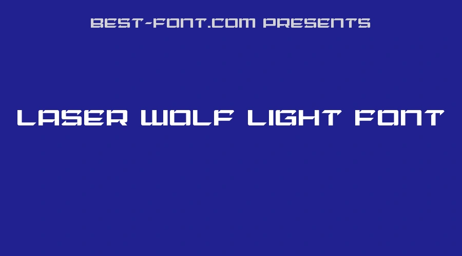 Laser Wolf Light Font