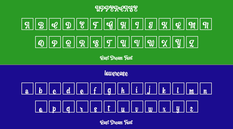 Last Dream Font Preview