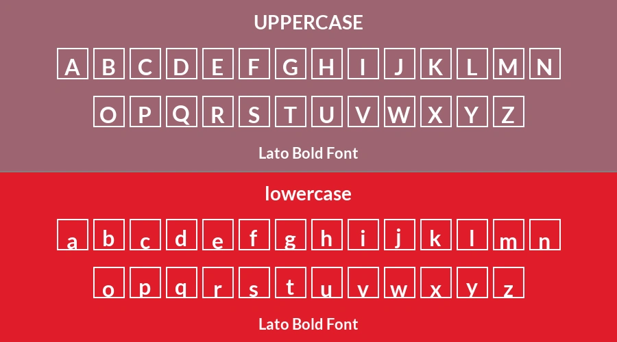 Lato Bold Font Preview