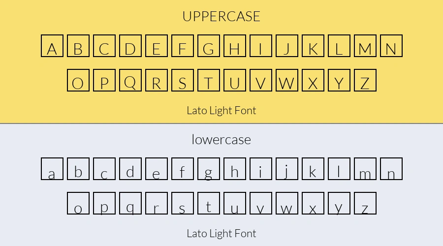 Lato Light Font Preview