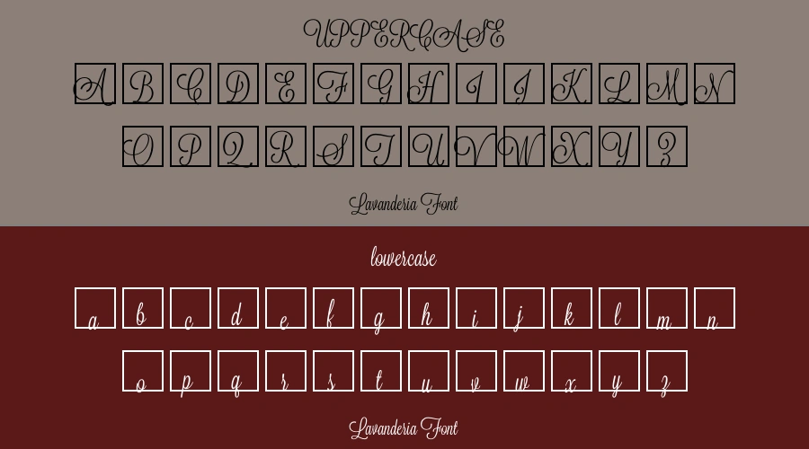 Lavanderia Font Preview