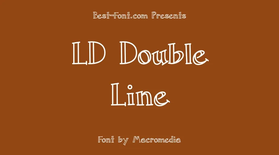 Ld Double Line Font