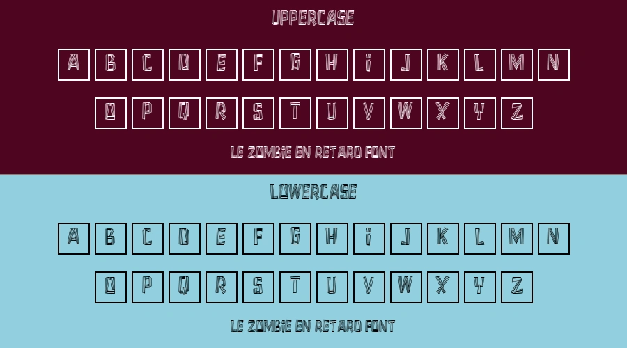 Le Zombie En Retard Font Preview