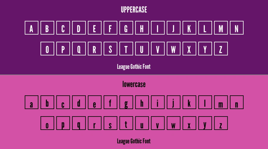 League Gothic Font Preview