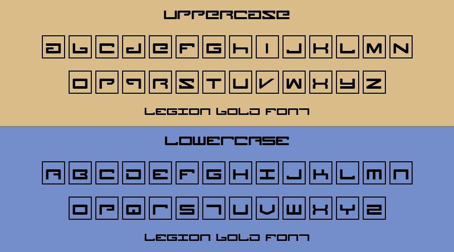Legion Bold Font Preview