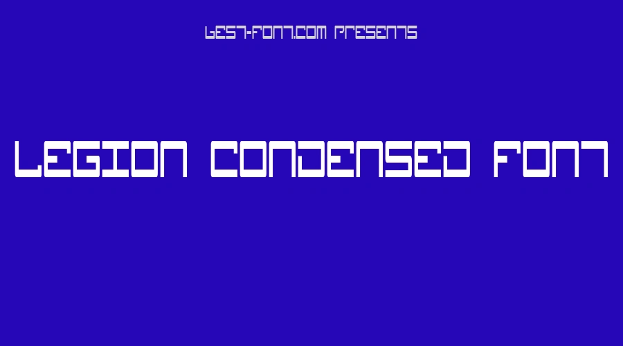 Legion Condensed Font