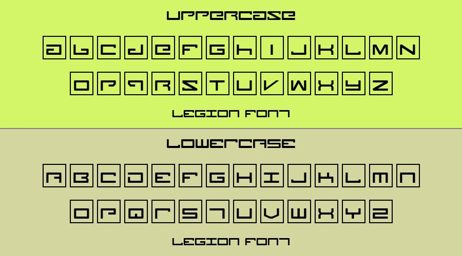 Legion Font Preview