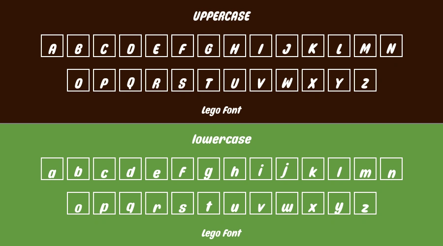 Lego Font Preview