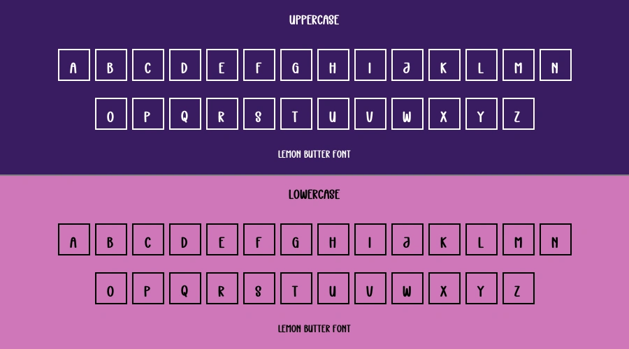 Lemon Butter Font Preview
