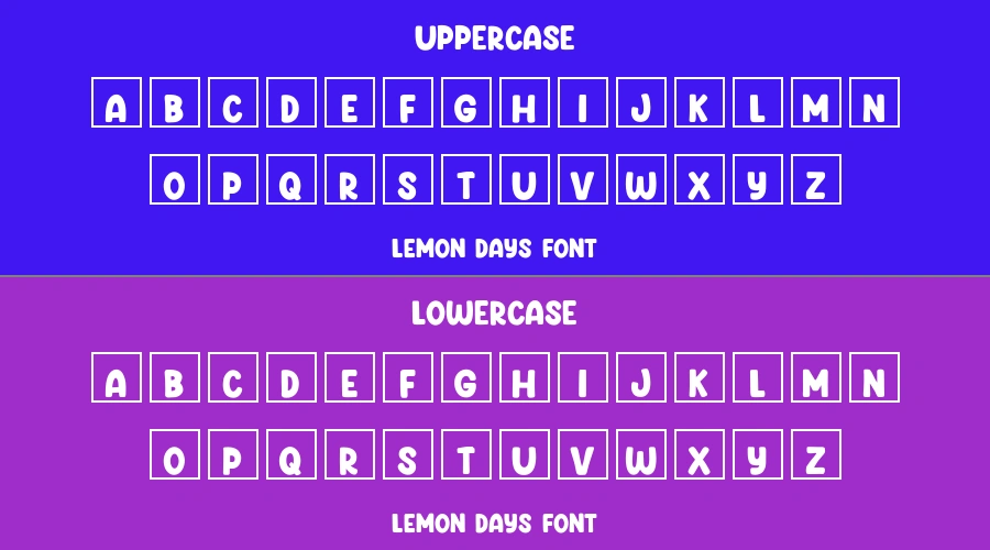 Lemon Days Font Preview
