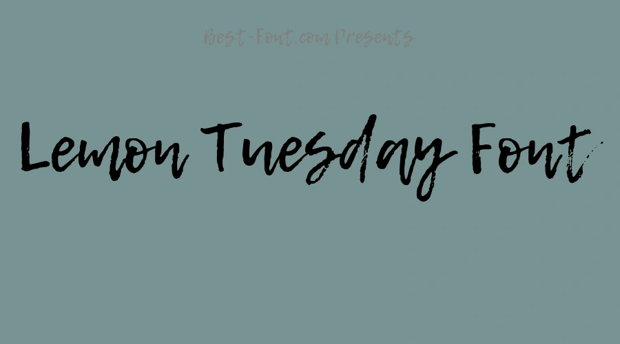 Lemon Tuesday Font