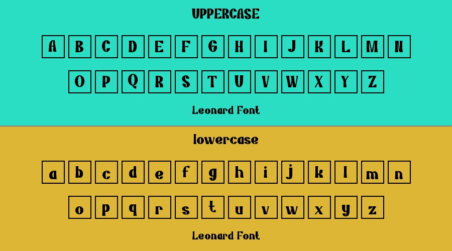 Leonard Font Preview