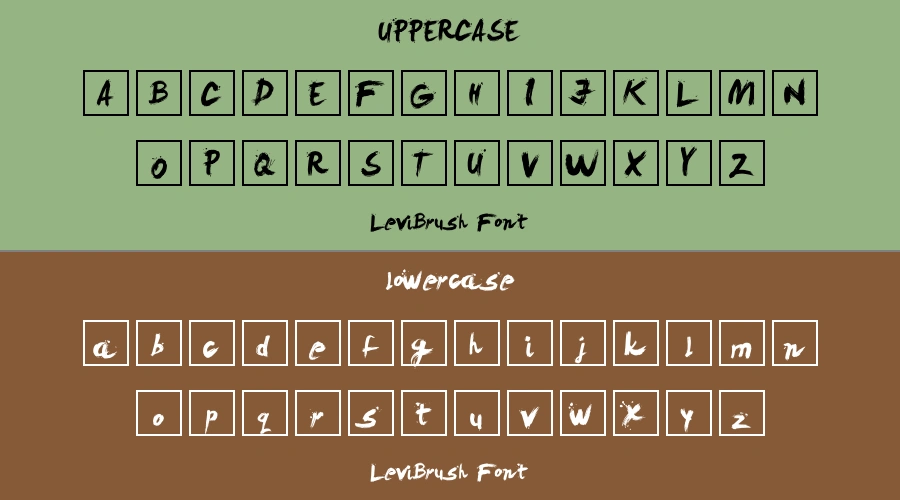 LeviBrush Font Preview