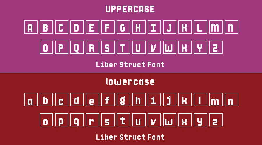 Liber Struct Font Preview