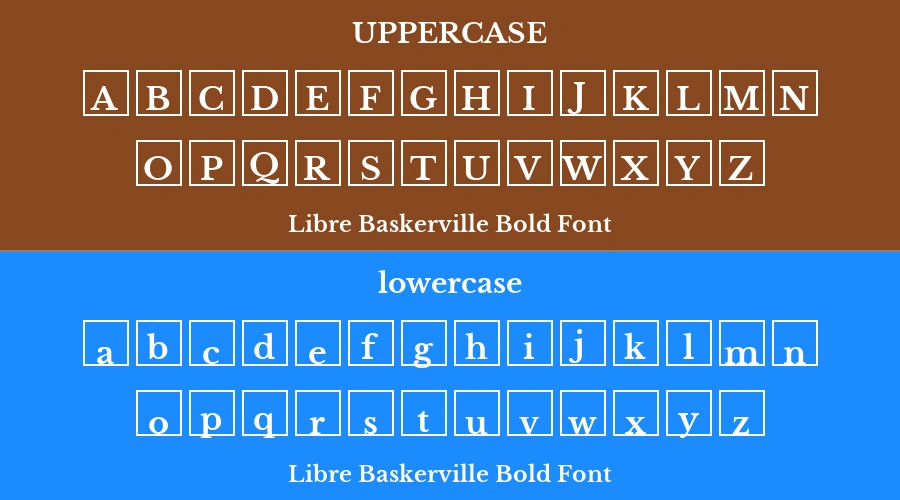 Libre Baskerville Bold Font Preview
