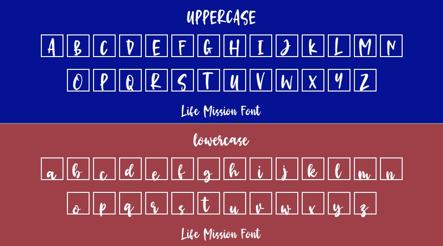 Life Mission Font Preview