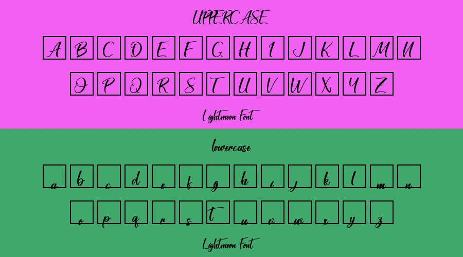 Lightmoon Font Preview