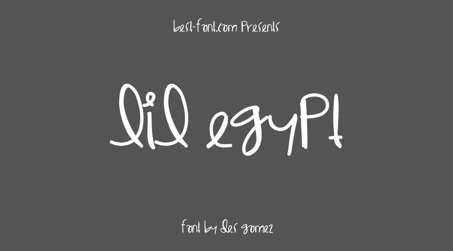 Lil Egypt Font