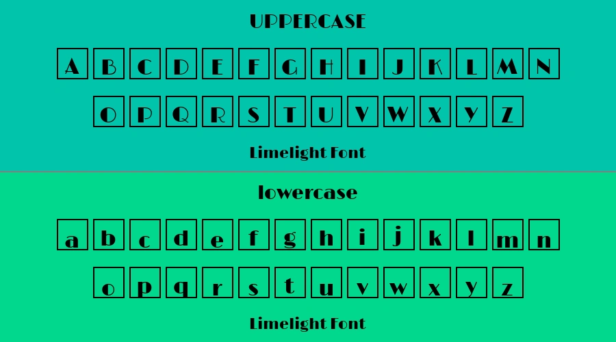 Limelight Font Preview