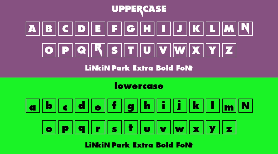 Linkin Park Extra Bold Font Preview