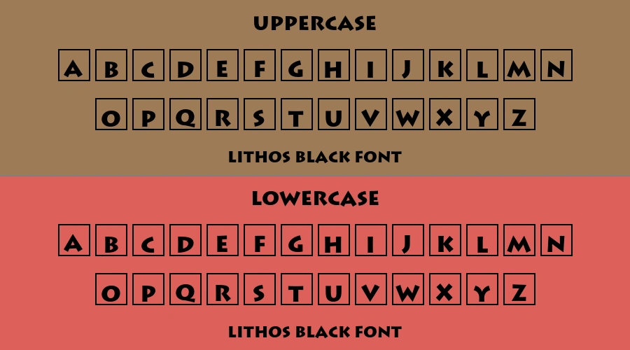 Lithos Black Font Preview
