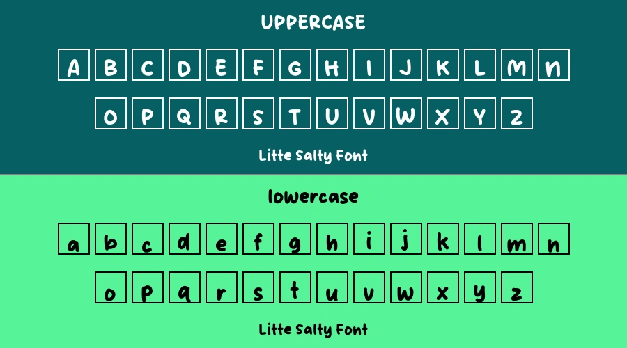 Litte Salty Font Preview