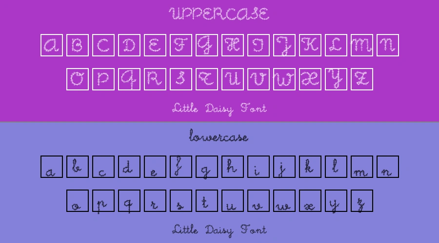 Little Daisy Font Preview
