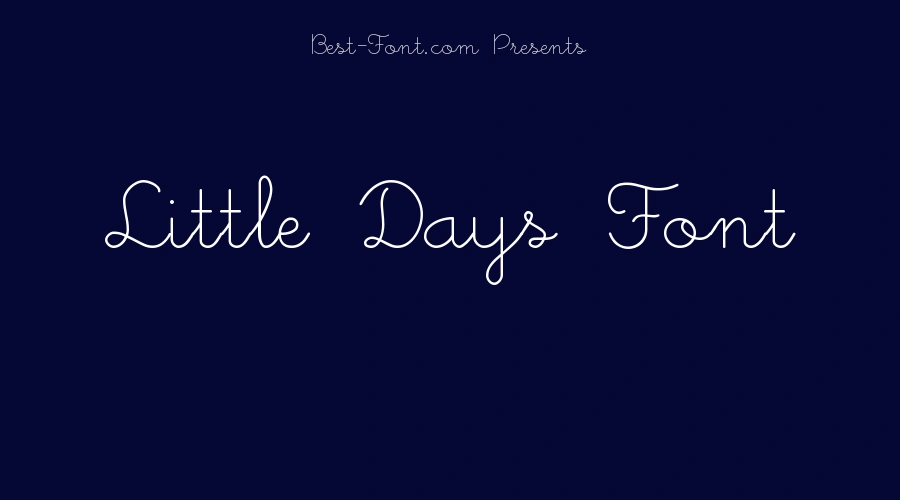 Little Days Font
