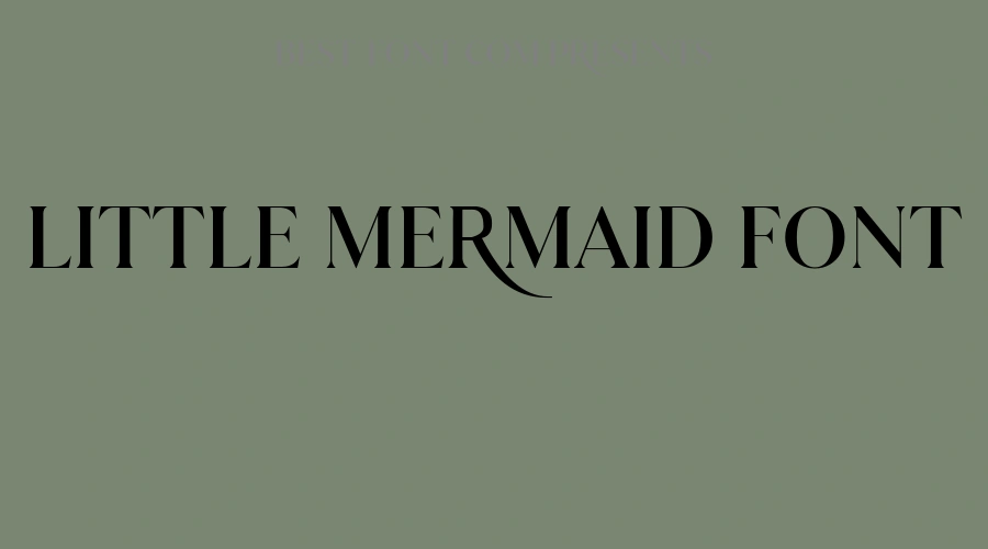 Little Mermaid Font