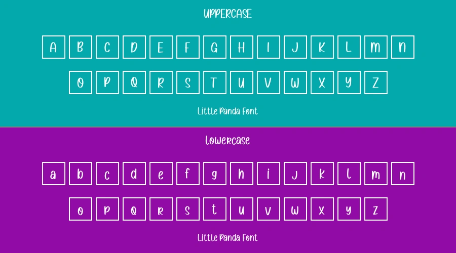 Little Panda Font Preview