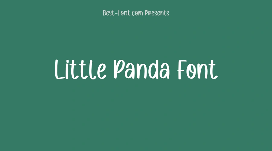 Little Panda Font