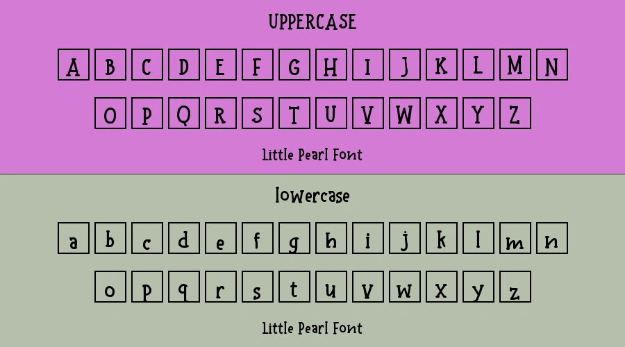 Little Pearl Font Preview