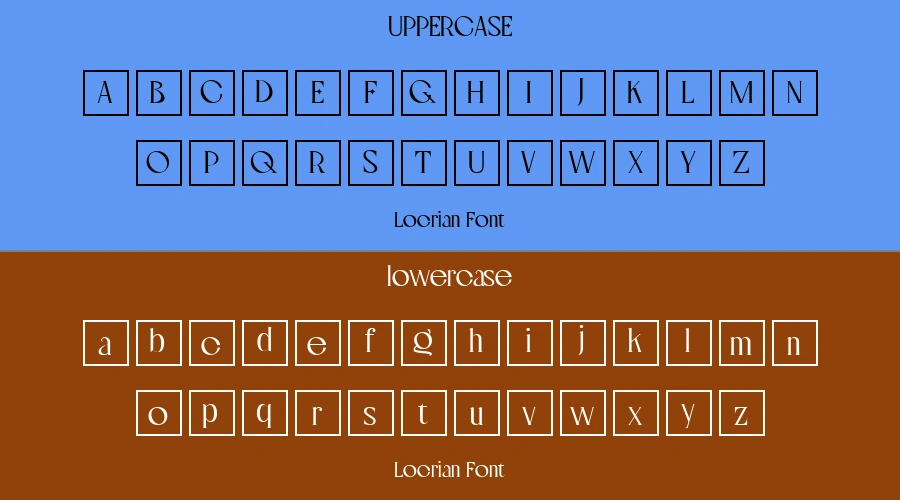 Locrian Font Preview