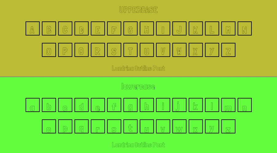 Londrina Outline Font Preview