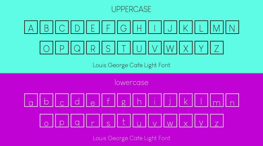 Louis George Cafe Light Font Preview