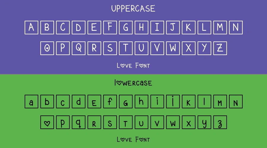 Love Font Preview