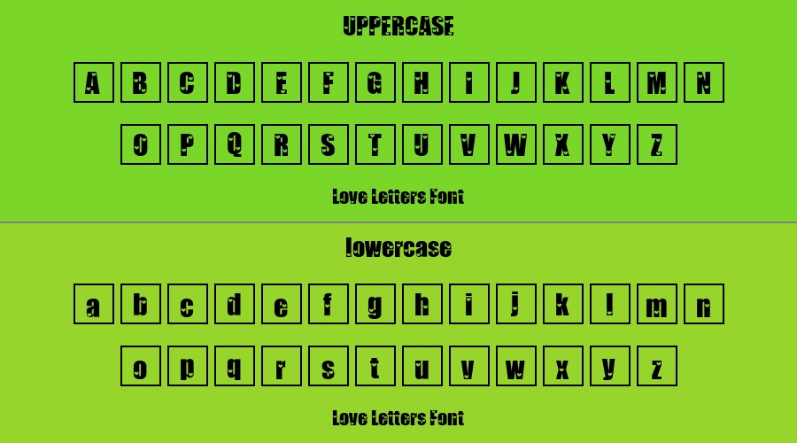 Love Letters Font Preview