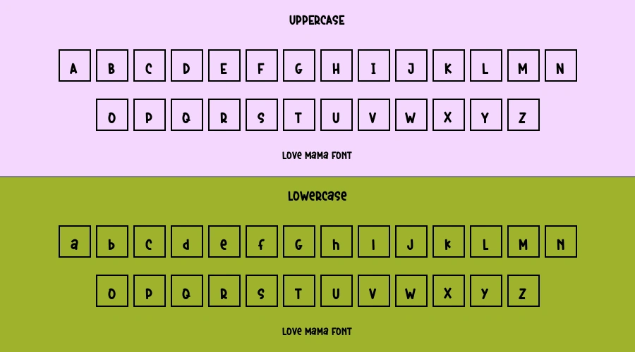 Love Mama Font Preview