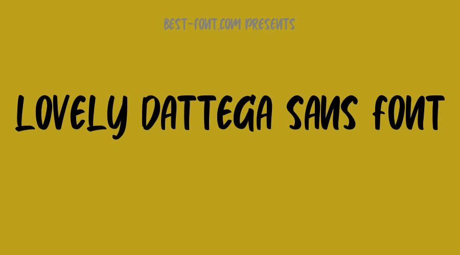 Lovely Dattega Sans Font