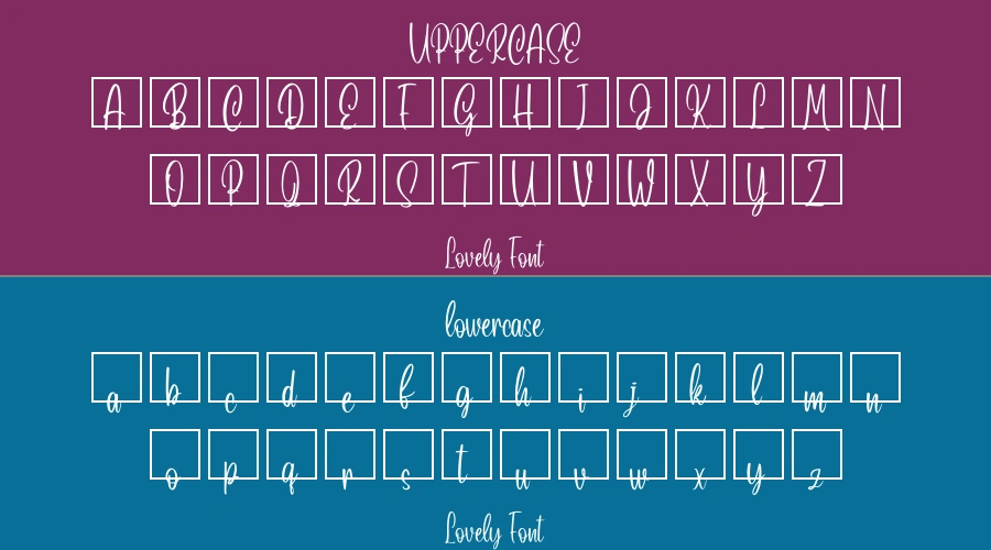 Lovely Font Preview