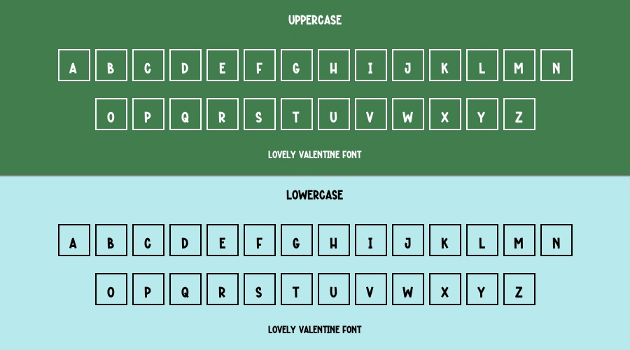 Lovely Valentine Font Preview