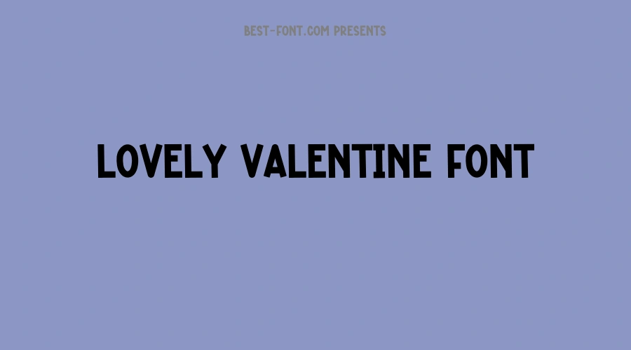 Lovely Valentine Font