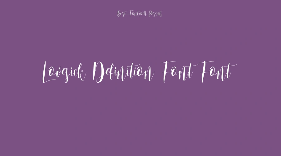 Lovesick Definition Font Font