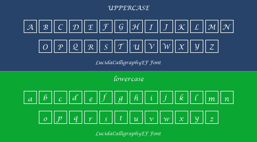 LucidaCalligraphyEF Font Preview